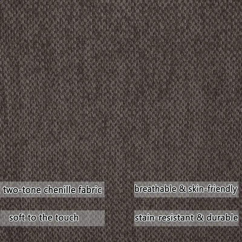 U-Shape Sectional Sofa: Modular 12-piece Oversized 9-seater Corner Sectional Sofa(Dark Gray Polyester)