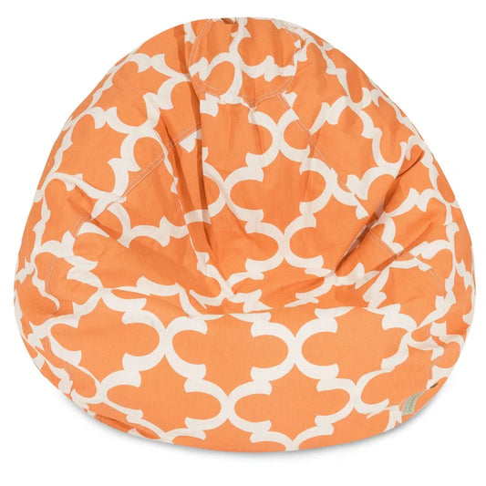 THE CASA ORO® Outdoor-Friendly Bean Bag & Lounger Made of Polyester(Peach)