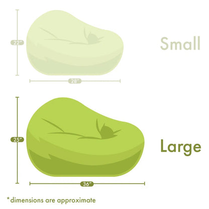 THE CASA ORO® Outdoor-Friendly Bean Bag & Lounger Made of Polyester(Peach)