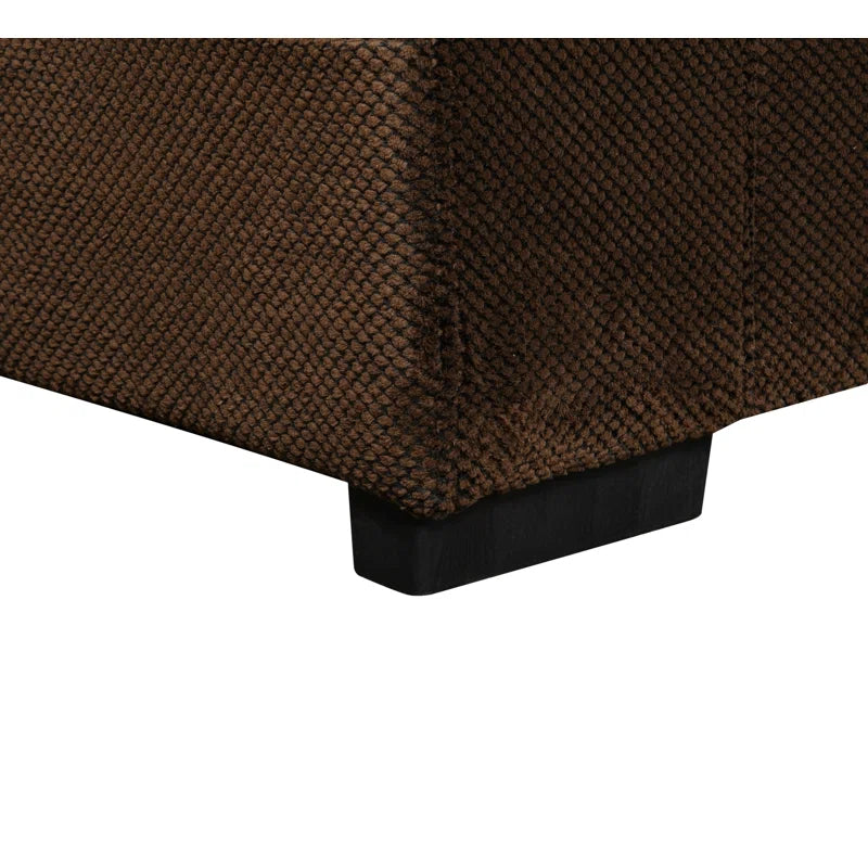 U Shape Sectional Sofa: 123" Oversized Sectional Sleeper Sofa With Storage Living Room(Dark Brown)