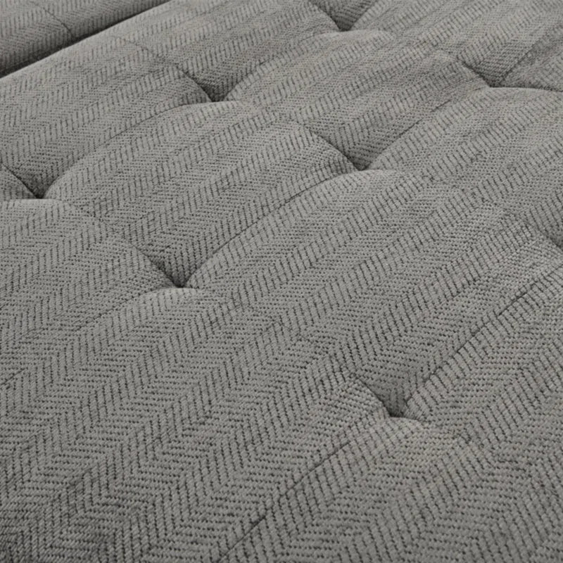 U Shape Sectional Sofa: 123" Oversized Sectional Sleeper Sofa With Storage Living Room(Dark Gray)