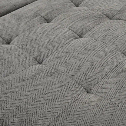 U Shape Sectional Sofa: 123" Oversized Sectional Sleeper Sofa With Storage Living Room(Dark Gray)