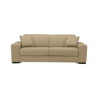 THE CASA ORO® Designer Sofa Set: 88" Queen Sofa Bed in Italian Stain and Abrasion-Resistant Performance Fabric(Camel)