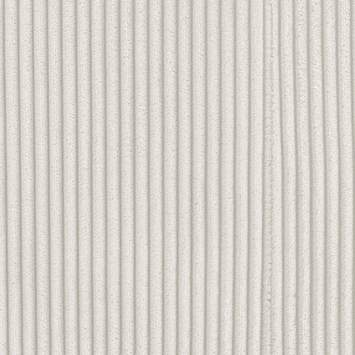 U-Shape Sectional Sofa: 129" Wide Reversible Modular Corner Sectional with Ottoman(Cream Corduroy)