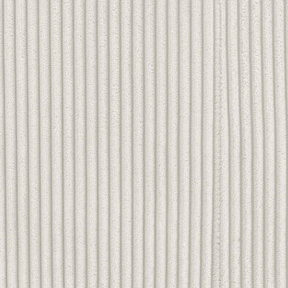 U-Shape Sectional Sofa: 129" Wide Reversible Modular Corner Sectional with Ottoman(Cream Corduroy)