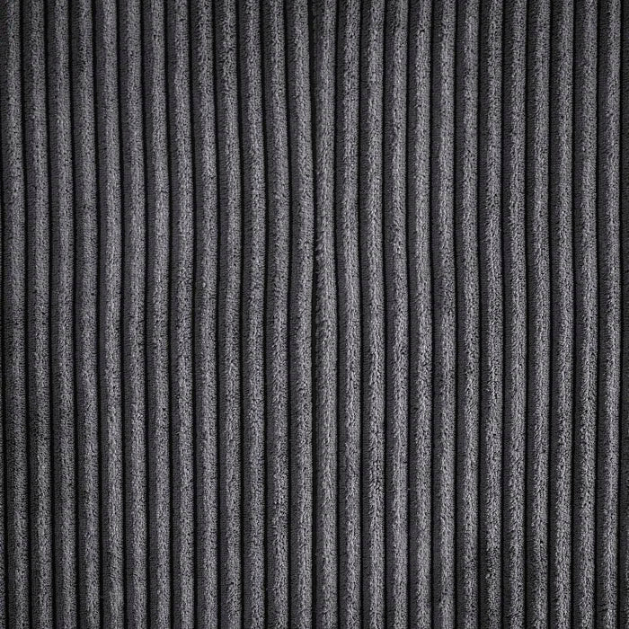 U-Shape Sectional Sofa: 129" Wide Reversible Modular Corner Sectional with Ottoman(Dark Gray Corduroy)