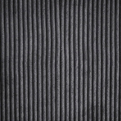 U-Shape Sectional Sofa: 129" Wide Reversible Modular Corner Sectional with Ottoman(Dark Gray Corduroy)