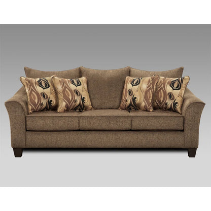 THE CASA ORO® Designer Sofa Set: Stylish Living Room Decor with a Luxurious Textured Sofa Set(Brown)