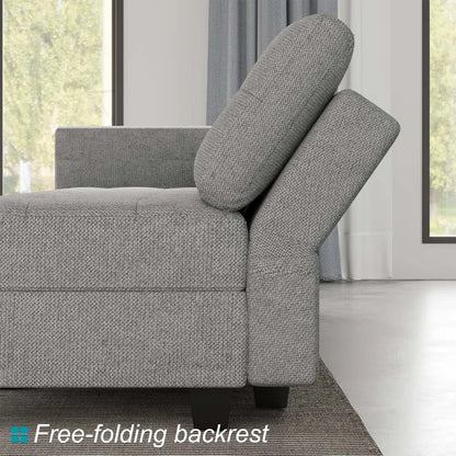 9 Seater Sofa: 169.4'' Large U-Shaped Variable Sectional Couch Module Polyester Blend Sofa with Storage(Light Gray Linen Blend)