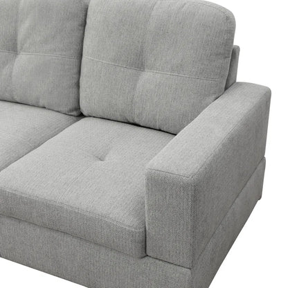 L-Shape Sectional Sofa: 103.5" Upholstered L-Shape Sectional(Off White)
