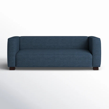 THE CASA ORO® 74'' Upholstered Loveseat Modern Style Office Sofa Solid and Wood Frame(Navy Blue Polyester)