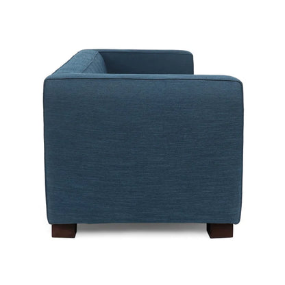 THE CASA ORO® 74'' Upholstered Loveseat Modern Style Office Sofa Solid and Wood Frame(Navy Blue Polyester)