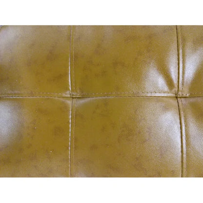 L- Shape Sectional Sofa: 103.5" Wide Faux Leather Sofa & Chaise with ottoman(Ginger)